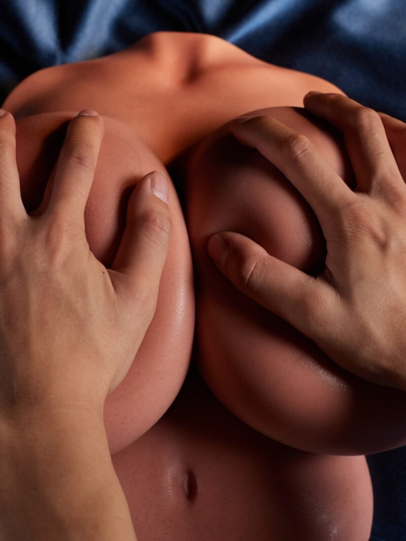 Mammary Intercourse Sex Toy Silicone #B92 Black